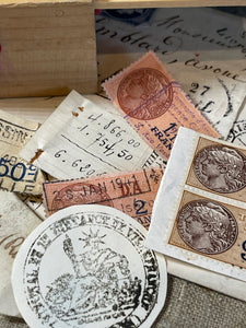 Assorted Stamps in a French Box