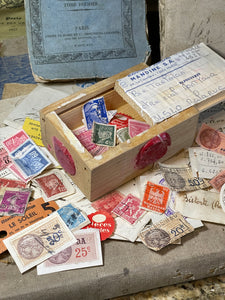 Assorted Stamps in a French Box