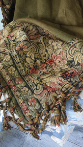 Antique French Tapestry Table Topper