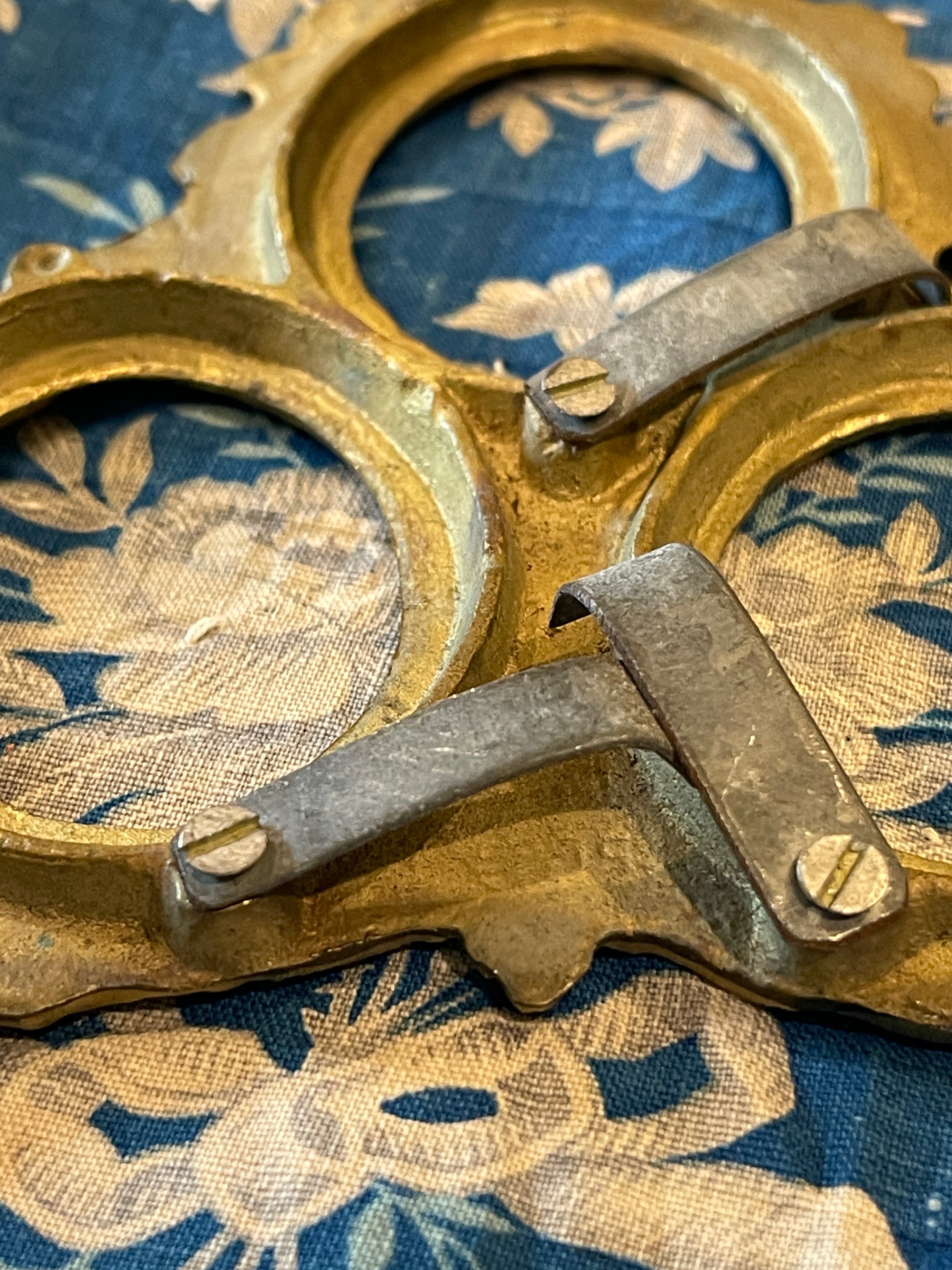 Exquisite 19th century French Ormolu Triple Picture Frame