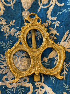 Exquisite 19th century French Ormolu Triple Picture Frame