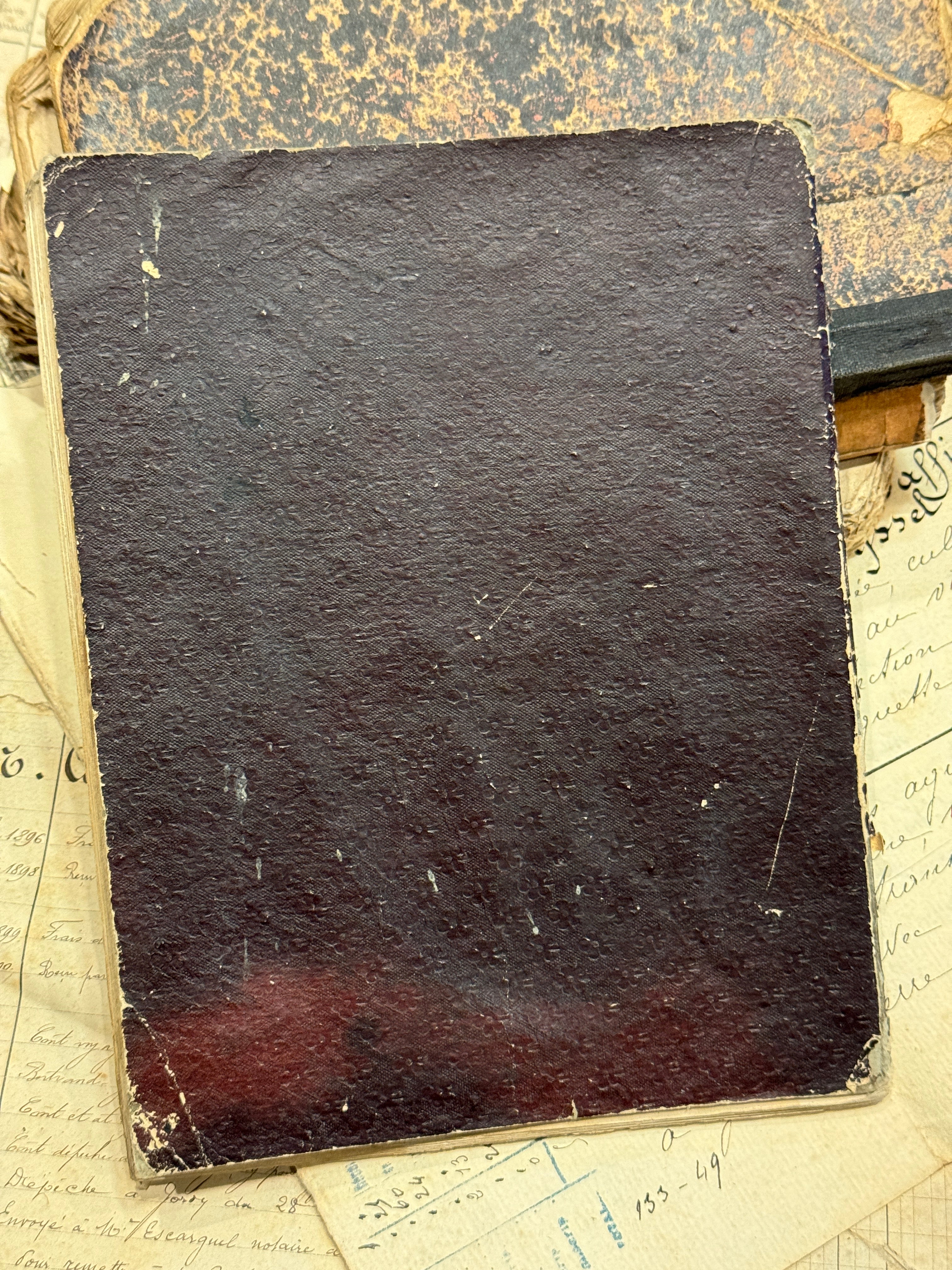 Antique 1865 - 1866 French Notebook