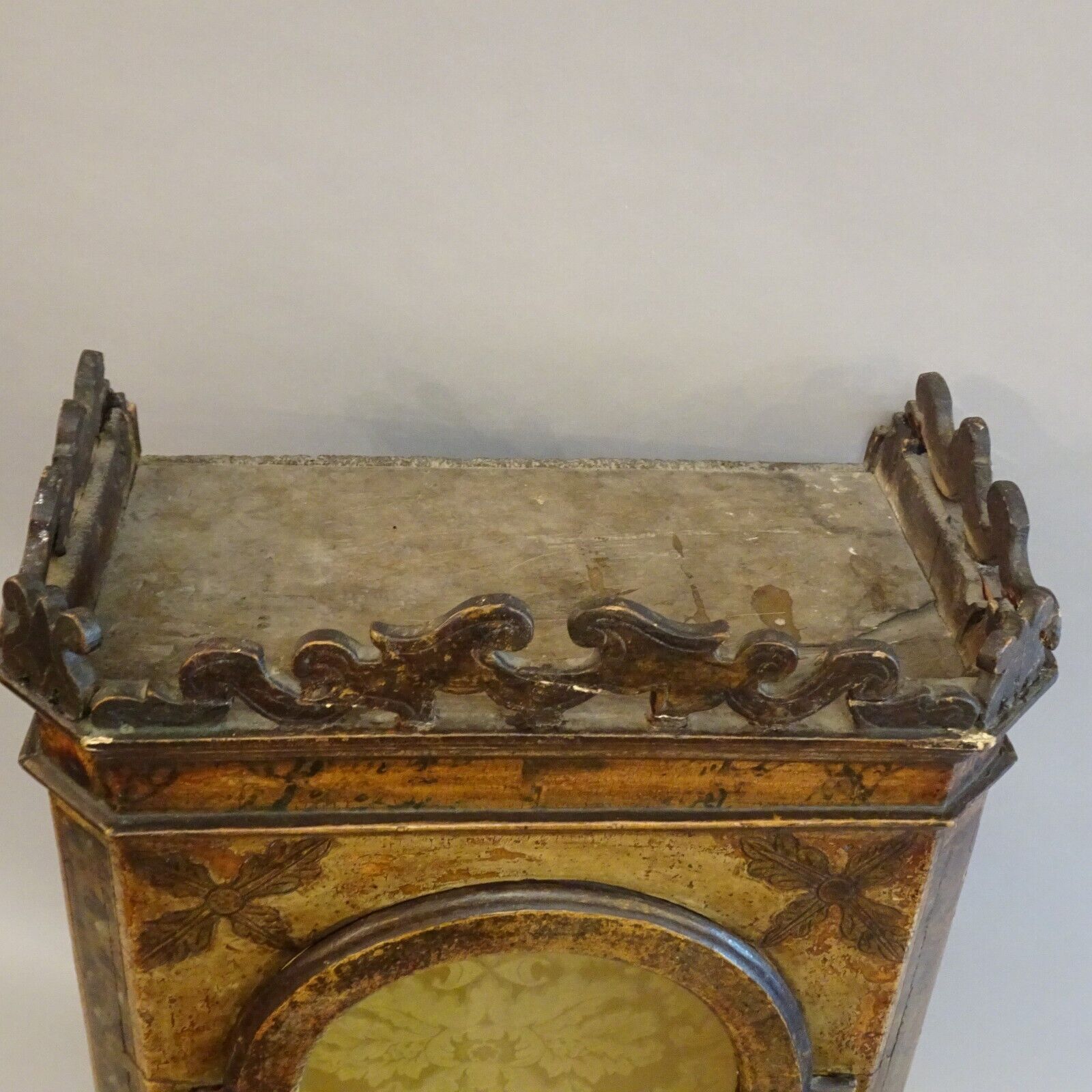 RESERVED For EDEN - Early 1700's Italian Antique Niche Relic Cabinet