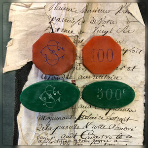 Antique French Gaming Tokens/Chips